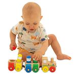 Galt Toys, Shape Sorter Train, Wooden Shape Sorter, Developmental Toy, Ages 1 Years Plus