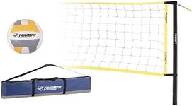 Triumph Classic Volleyball Set - Includes Regulation Size Volleyball, Pump and Padded Carry Case