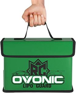 OVONIC Lipo Safe Bag Fireproof Explosionproof Bag, Large Capacity for Lipo Battery Charge & Storage