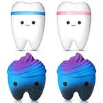 4 Pcs Slow Rising Jumbo Tooth Decor