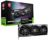 MSI GeForce RTX 4070 Ti Super 16G Gaming X Slim Graphic Card - NVIDIA GeForce RTX 4070 Ti Super GPU, 16GB GDDR6X, 256-Bit Memory, 21 Gbps, PCI Express 4.0, Up to 2610 MHz, TORX Fan 5.0, PCIe x16