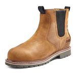 Kodiak Women's Bralorne Composite Toe ESR Waterproof Chelsea Work Boot, Medium Brown, 7.0 M