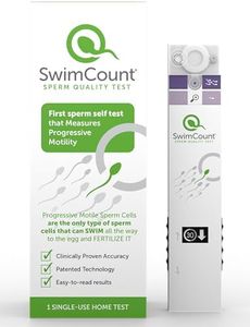 SwimCount At-Home Male Fertility Test, Measures Progressive Sperm Motility with High Sensitivity and Specificity, Discreet At-Home Results, Easy Sperm Quality Kit for Men
