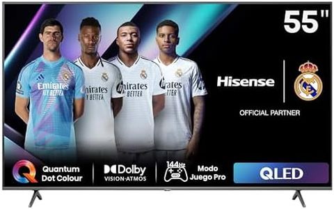 Hisense 55E7NQ Pro - QLED Gaming TV, 55 Pulgadas Televisor, VRR 144Hz HSR 240 fps, AMD Freesync Premium Pro, Barra de Juegos, Solución HDR Total, Dolby Vision IQ & Dolby Atmos (Nuevo 2024)
