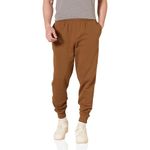 Amazon Essentials Men's Fleece Jogger Pant, Toffee Brown, Small