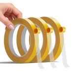 Double Sided Fabric Tape - Hem Tape No Sew No Iron for Clothes - Heavy Duty Hemming Tape for Curtains, Carpets, Pants, Crafts & DIY - Strong Hold Removable & Residue Free 1/2 inch x 33 ft x 3 ROLLS