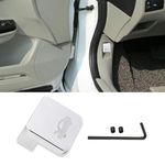 Hood Release Latch Handle, Auto Hood Release Pull Handle, Hood Latch Repair Kit, Hood Latch Release Handle Cable Repair Kit, Hood Release Aluminium Alloy Handle Pull Compatible with Honda (Silver)