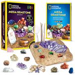 National Geographic Mega Gemstone Dig Kit – Dig Up 15 Real Gems with this Excavation Kit, STEM Science Educational Toys make Great Kids Activities