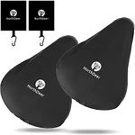 Northdeer 2 Pack Saddle Cover Waterproof with Storage Bag, Lightweight Rain & Dust Resistant Cover for Bicycle Saddle Bike Seat (2 Covers+2 Bags)