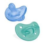 Chicco Silicone Physioforma Soother for Babies (6-16 Months)|Baby Pacifier with Unique Shape to Support Baby's Breathing|Soft Silicon Material|Bpa Free (Blue)