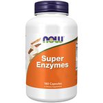 Now Foods, Super Enzymes, 180 Capsules, Lab-Tested, Enzyme Blend, Gluten Free, Soy Free