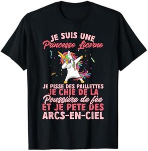 Adultes Licorne Je Suis Une Princesse Licorne T-Shirt