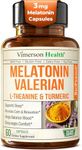 Melatonin 3mg Sleep Aid with L-Thea
