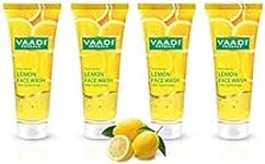 Vaadi Herbals Organic Honey Lemon Face Wash With Jojoba Beads For Acne Treatments Face Cleanser 4x60ml