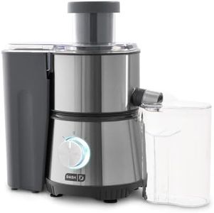 Dash Centrifugal Juicer Machine, 350W 2-Speed Electric Juice Extractor for Fruits and Vegetables, Easy to Clean Compact Juicing Machine with 2-Inch Feed Chute, BPA Free - Cool Gray