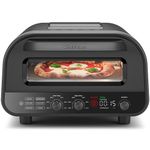 CHEFMAN Electric Indoor Pizza Oven, 30cm Portable Kitchen Countertop Pizza Maker with Neapolitan, New York Style, Thin-Crust, Pan Presets, Stone, Peel, Brush, Storage Cover, Cookbook Included, Black
