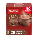 Nestle Hot Cocoa Mix, Rich Chocolate, 50 Count, 0.71 Ounce Packets