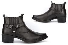 Mens Cowboy Boots Mens Ankle Boots Mens Boots Mens Black Boots Mens Heel Boots Mens Pull Up Boots Mens Pull On Boots 8 UK