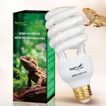 UVB Bulb for Reptiles, 10.0 26W UVB Light for Reptiles, Hygger zoo UVA UVB Reptile Light Bulb Reptile UVB Bulb UVB Light for Bearded Dragon Turtle Lizard Reptile Lamp Terrarium Lamp for Desert Reptile