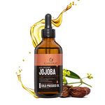 CARAWAY Jojoba Oil Cold Pressed - Organic Jojoba Oil for Face and Hair Growth - Multiple Uses - 4 oz / 118 ml