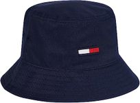 TOMMY JEANS Men's Tjm Flag Bucket Hat Cap, Twilight Navy, One Size