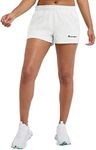 Champion Women's Shorts, Practice Shorts, Soft, Comfortable Practice Shorts for Women, 3.5, White Small Script, X-Small