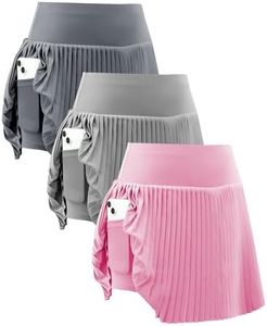 MaaGcc Pleated Tennis Skirt for Women with Pockets Athletic Golf Skorts