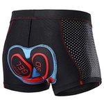 Lixada Men's Cycling Undershorts 3D Padded Breathable Mesh MTB Bike Riding Biking Underwear Shorts