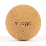 Myga RY1347 - Cork Fascia Massage Balls for Myofascial Release, Trigger Point Physical Therapy and Deep Tissue Massage, Helps to Prevent Injury - 10cm