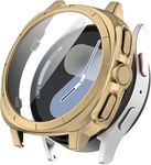 Oboe Screen Protector PC Case 44mm Ultra Appearance Cover 'Compatible with' Samsung Galaxy Watch 7 44mm Watch (Champagne Gold) [Watch NOT Included]