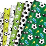 JOINFANXIN 12 Football Wrapping Paper, Gift Wrapping Paper for Kids Birthdays, Holiday Parties, DIY Crafts (27 x 20 inches each)