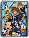 Disney Northwest Kingdom Hearts, Ready for the Road, 48" x 60" Throw, Woven Tapestry Blanket