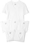 Hanes Classics Men's Classics 6-Pack V-Neck T-Shirt Value Pack,6-Pack White,X-Large