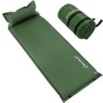 Self Inflating Sleeping Pad for Camping - 3.8/5/7.6 cm Camping Pad, Lightweight Inflatable Camping Mattress Pad, Insulated Foam Sleeping Mat for Backpacking, Tent, Hammock