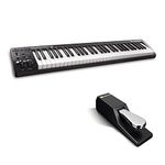 Keystation 61 MIDI Keyboard Controller Beat Maker Bundle with 61 Keys and Sustain Pedal, Plus Software Suite