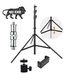 HOJI 9 feet/288 cm Photo Studio Light Stands | iBall Attachment and 2 in1 Mobile Holder | for HTC Vive VR, Video, Portrait, and Product Photography (HOJI00-9FEET)