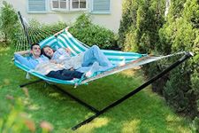 Double Outdoor Hammock with Stand, 