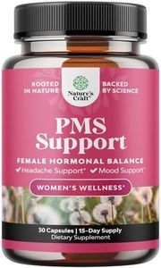 Advanced PMS Support Supplement for Women - Multibenefit PMS Relief Complex for Low Energy Mood Support Period Cramps and Bloating Relief for Women - Menstrual Hormonal Balance for Women - 30 Capsules