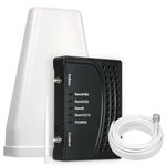 Cell Phone Signal Booster for Band 66/2/4/5/12/17/13/25 | Up to 2,500 Sq Ft | Boost 4G Data Signal | 70dB Cellular Repeater with High Gain Antennas | ISED Approved