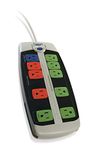 Smart Strip LCG-3MVR Energy Saving Surge Protector with Autoswitching Technology, 10-Outlet