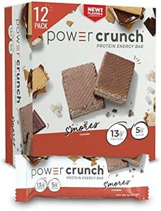 Power Crunch Protein Wafer Bars, High Protein Snacks with Delicious Taste, S'Mores, 1.4 Ounce (12 Count)