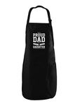 Dad Apron Daddy Gifts from Daughter Son BBQ Grilling Cooking Aprons for Men One Size Black