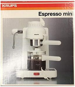 Krups Espresso Mini 963 White Electric Cappuccino Espresso Coffee Maker Machine 800 Watts