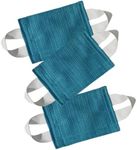 SLIFEOW Door Silencer, Quiet Door Closer Cushion, Padded Door Latch Cover for Nursery, Baby, Light Sleepers Noise Reduced Prevent from Locking for Toddler Safety - 4.1 x 3.1 inch, Peacock Blue, Pack-3