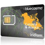 BlueCosmo Iridium Canada & Alaska 200 Minute & 6 Month Prepaid Satellite Phone Service & SIM Card - Northern Lights - Rollover