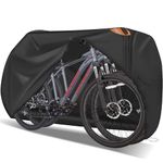 Zettum Bike Cover for 2 Bikes - Stationary Bike Covers for Outside Storage Waterproof Outdoor & Heavy Duty, 600D PU Coating Bicycle Covers for 2 Bikes Mountain Bikes, Road Bike, Beach Cruiser Bike