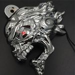 XHT(BC)- Chrome Ghost Head Wind head horn cover For 1992 and up H-D with side mount"cowbell" and all V-rod's with LED light