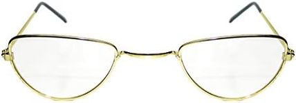 Robelli Fancy Dress Glasses (WORLD BOOK DAY) (Gold Half-Moon)