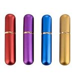 4 Pcs Aluminum Essential Oil Nasal Inhaler Aromatherapy Bottle Refillable Aromatherapy Nasal Inhaler Tubes for DIY Essential Oil Aromatherapy Use