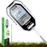 Soil Moisture Meter, 7-in-1 Soil PH Tester/Soil Moisture/Fertility with Removable Probe, Digital Air Temp/Humidity/Sunlight Intensity/BGR Spectral for Plants Gardening, Lawn and Indoor Outdoor Plants